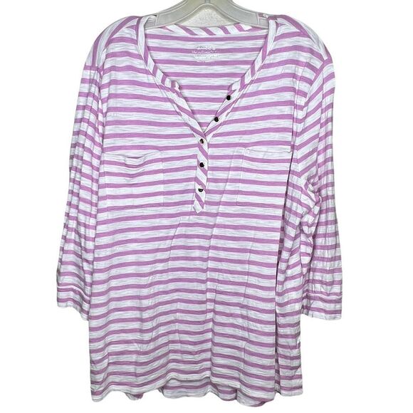 Chico's‎ Striped Shirt - Picture 1 of 6